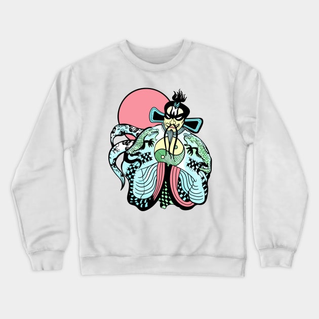 Jack Burton Fu Manchu Crewneck Sweatshirt by Meta Cortex